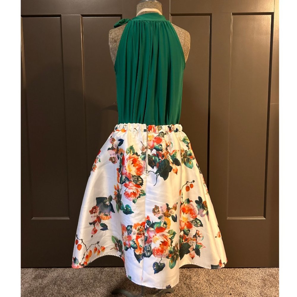 KRISP Green Ruffle Halter Tank Top - Picture 4 of 4